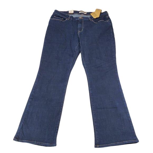 Levi's Jeans Womens 16 Short Classic Bootcut Mid Rise Denim Blue W33 L30 New - Picture 1 of 16